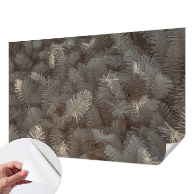 Mural de pared con estampado hermoso con ramitas escarchadas