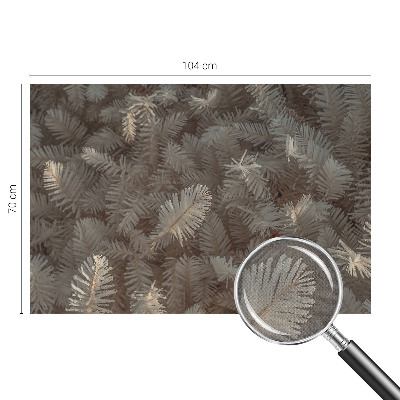 Mural de pared con estampado hermoso Ramitas escarchadas