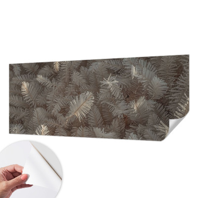 Mural de pared con estampado hermoso con ramitas escarchadas