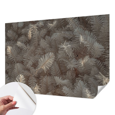 Mural de pared con estampado hermoso con ramitas escarchadas