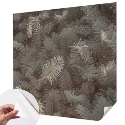 Mural de pared con estampado hermoso con ramitas escarchadas