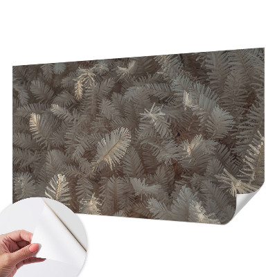 Mural de pared con estampado hermoso con ramitas escarchadas