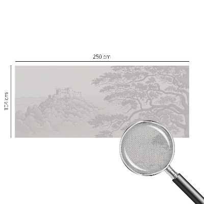 Papel mural con patrón decorativo Paisaje del castillo