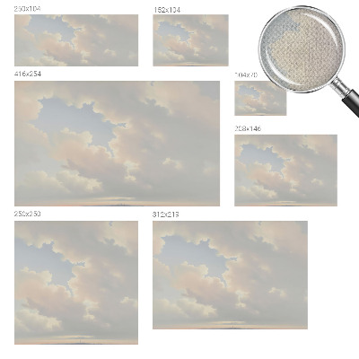 Fotomural decorativo para cabecero de cama cielo pastel