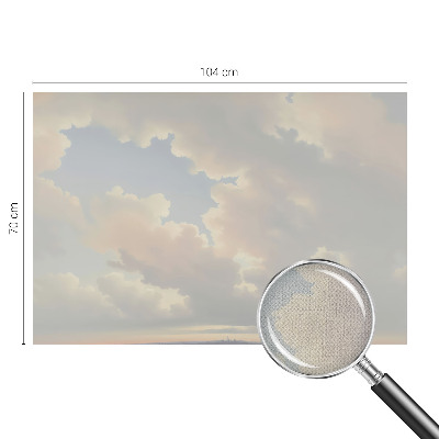 Fotomural decorativo para cabecero de cama cielo pastel