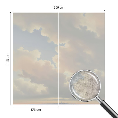 Fotomural decorativo para cabecero de cama cielo pastel