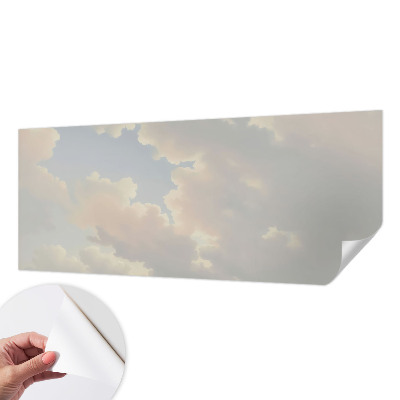 Fotomural decorativo para cabecero de cama cielo pastel