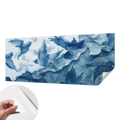 Papel mural texturado decorativo Aves dinámicas