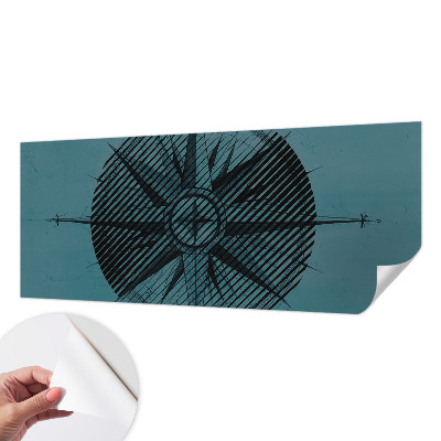 Fotomural decorativo para cabecero de cama Brújula marina