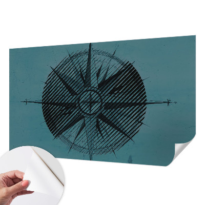 Fotomural decorativo para cabecero de cama Brújula marina