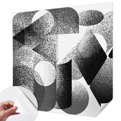Mural de pared con estampado hermoso Formas geométricas