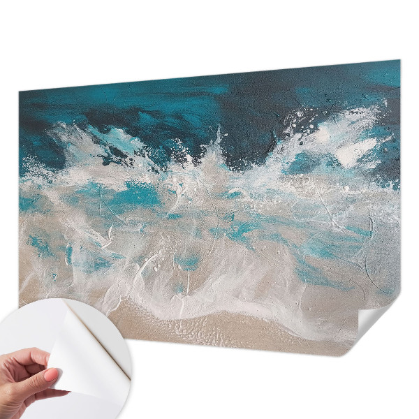 Papel mural texturado decorativo olas del océano