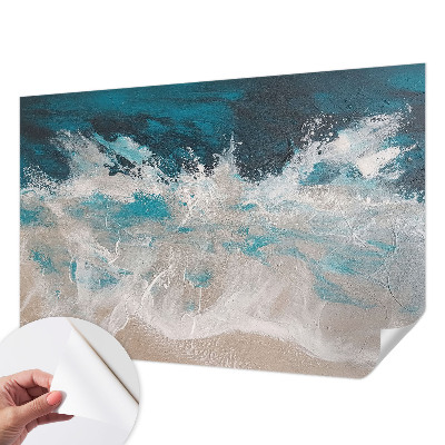 Papel mural texturado decorativo olas del océano