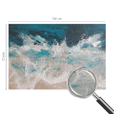 Papel mural texturado decorativo olas del océano