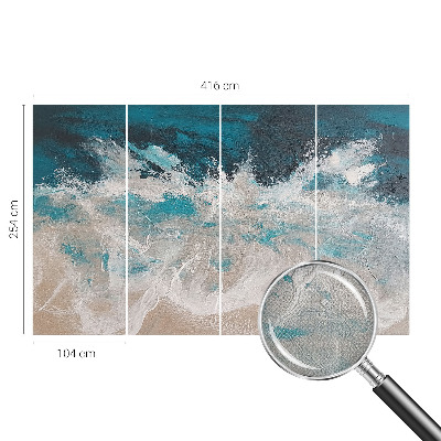 Papel mural texturado decorativo olas del océano