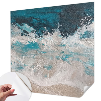 Papel mural texturado decorativo olas del océano