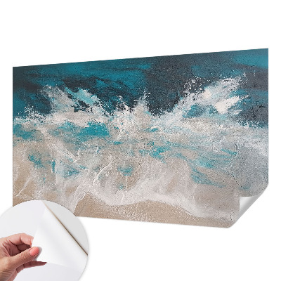Papel mural texturado decorativo olas del océano