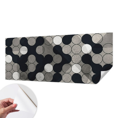Papel mural con patrón decorativo círculos geométricos