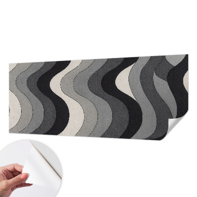 Mural de pared con estampado hermoso Ondas grises
