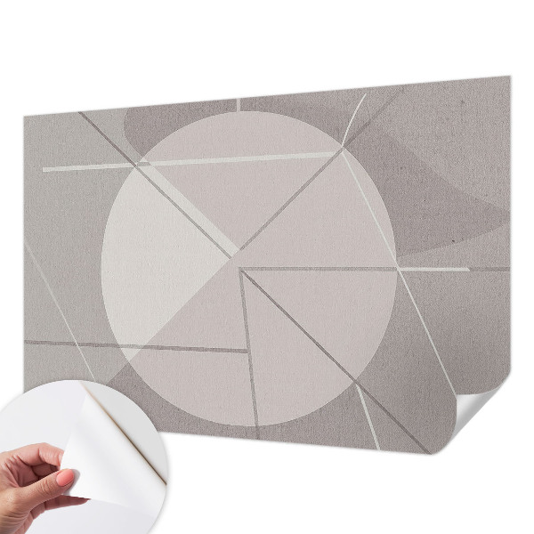 Papel mural texturado decorativo Geometría abstracta