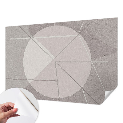 Papel mural texturado decorativo con motivo de geometría abstracta