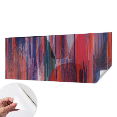 Mural de pared con estampado hermoso rayas arcoíris