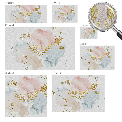 Fotomural decorativo para cabecero de cama Encanto botánico