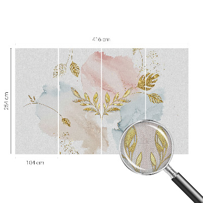 Fotomural decorativo para cabecero de cama Encanto botánico