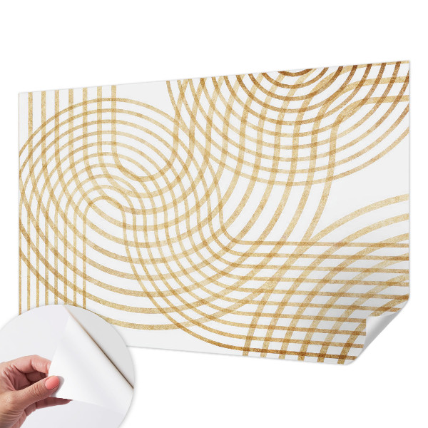 Papel mural con patrón decorativo Tejidos geométricos