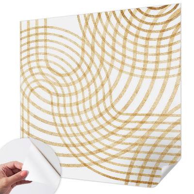 Papel mural con patrón decorativo Tejidos geométricos