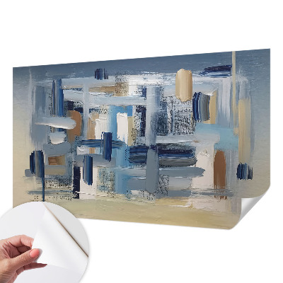 Papel mural texturado decorativo Pinceles de abstracción