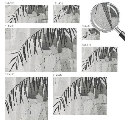 Fotomural decorativo para cabecero de cama Palmera abstracta
