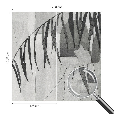 Fotomural decorativo para cabecero de cama Palmera abstracta