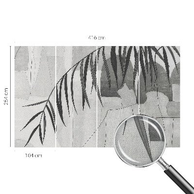 Fotomural decorativo para cabecero de cama Palmera abstracta