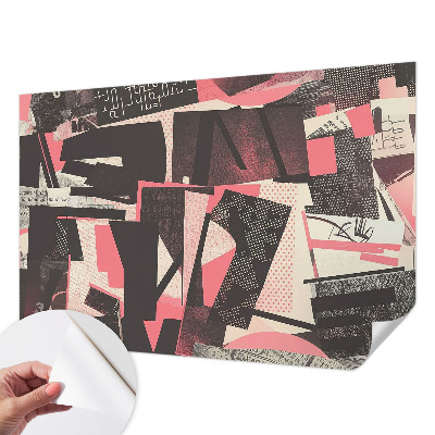 Papel mural con patrón decorativo Collage geométrico