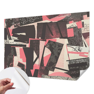 Papel mural con patrón decorativo Collage geométrico