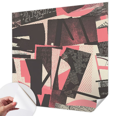 Papel mural con patrón decorativo Collage geométrico