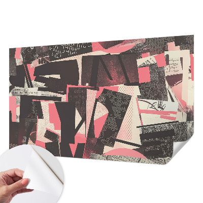 Papel mural con patrón decorativo Collage geométrico