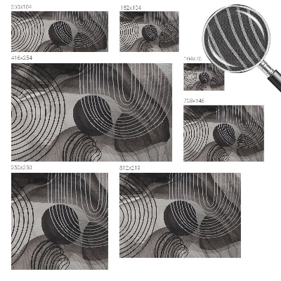 Fotomural decorativo para cabecero de cama Armonía de formas