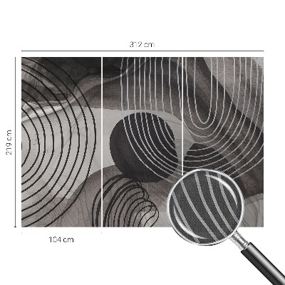 Fotomural decorativo para cabecero de cama Armonía de formas