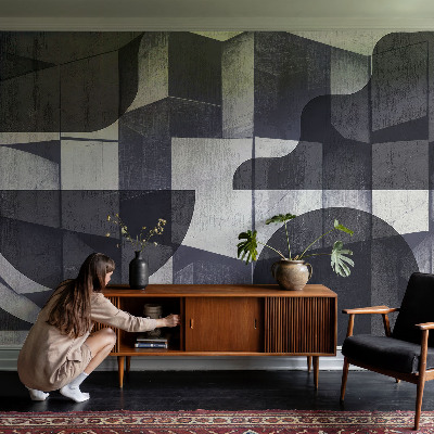 Papel mural con patrón decorativo Simetría geométrica