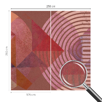 Papel mural texturado decorativo Formas abstractas