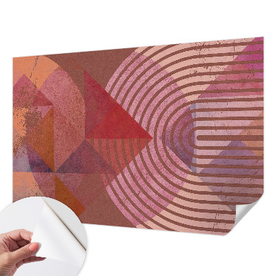 Papel mural texturado decorativo Formas abstractas