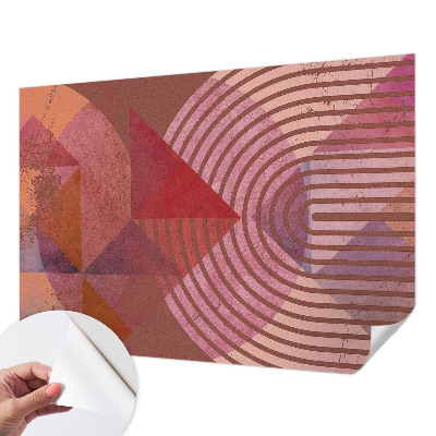 Papel mural texturado decorativo Formas abstractas