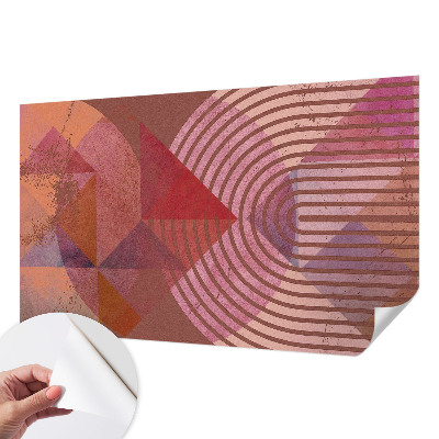 Papel mural texturado decorativo Formas abstractas