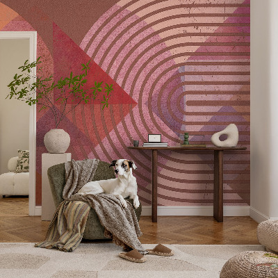 Papel mural texturado decorativo Formas abstractas