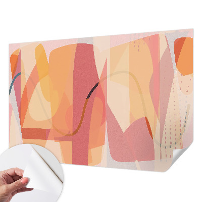Papel mural con patrón decorativo Abstracción colorida