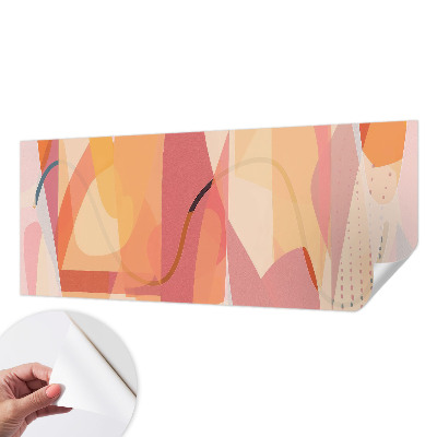 Papel mural con patrón decorativo Abstracción colorida