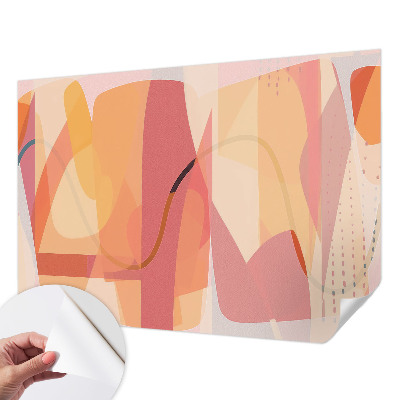 Papel mural con patrón decorativo Abstracción colorida