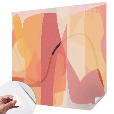 Papel mural con patrón decorativo Abstracción colorida